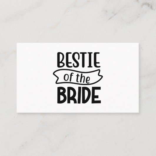 Bestie van de bruid visitekaartje (Voorkant)