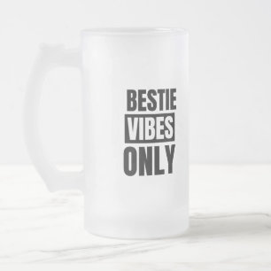 Bestie vibes alleen matglas bierpul