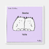 Bestie Yetis Little Niddles Magnet (Voorkant)