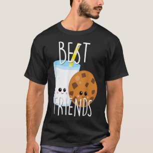 BestieCute Food BFF Beste vriendenkookies en melk T-shirt