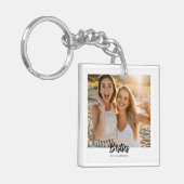 Besties 2 Foto gepersonaliseerd Sleutelhanger (Voorkant Links)