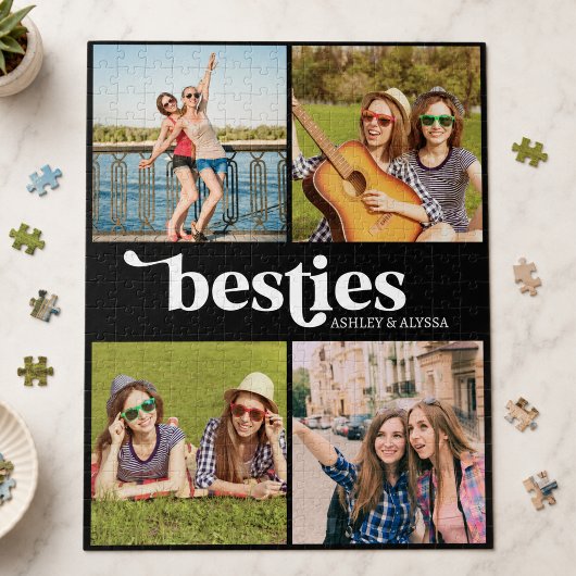 Besties 4 aangepaste foto legpuzzel