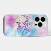 Besties aangepaste iPhone 14 Pro hoes Hoesje (Achterkant horizontaal)