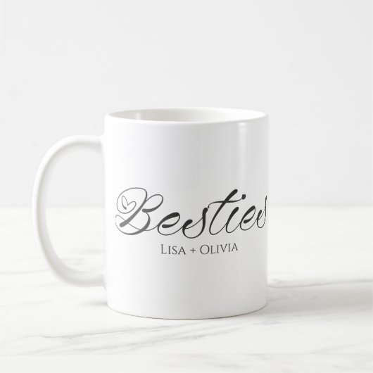 Besties Aangepaste Naam Beste Vriend Koffiemok (Links)