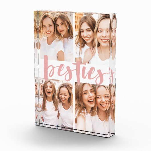 Besties | Best Friends Custom Collage Photo Block Fotoblokken (Rechts)