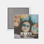 Besties Best Friends Photo Magnet (Voorkant / Achterkant)