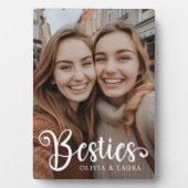 Besties beste vrienden aangepaste namen foto fotoplaat (voorkant)