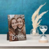Besties beste vrienden aangepaste namen foto fotoplaat (Zijkant)