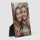 Besties beste vrienden aangepaste namen foto fotoplaat (Zijkant)
