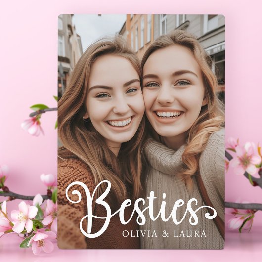 Besties beste vrienden aangepaste namen foto fotoplaat
