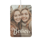 Besties beste vrienden aangepaste namen foto luchtverfrisser (Voorkant)