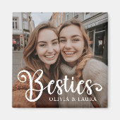 Besties beste vrienden aangepaste namen foto magneet (Voorkant)