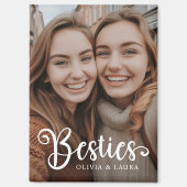 Besties beste vrienden aangepaste namen foto magneet (Voorkant)