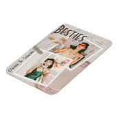 Besties beste vrienden aangepaste namen foto magneet (Linkerzijde)