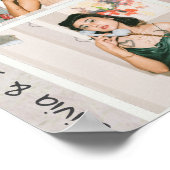 Besties beste vrienden aangepaste namen foto poster (Hoek)