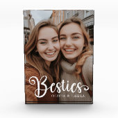 Besties beste vrienden aangepaste namen fotoblok (Voorkant)