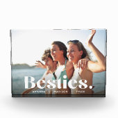 Besties | Beste vrienden Bekleding & Namen Fotoblokken (Voorkant)