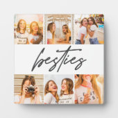 Besties Beste Vrienden Foto Collage Plaque Fotoplaat (Voorkant)