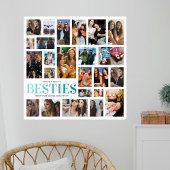 Besties | Beste vrienden Foto Collage Poster
