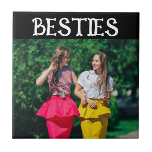 BESTIES BESTE VRIENDEN FOTO TEGELTJE