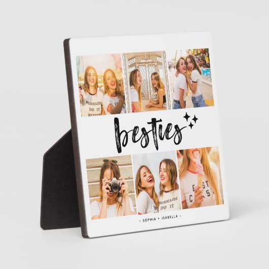 Besties Beste Vrienden Fotocollage Fotoplaat (Voorkant)