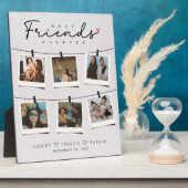 Besties Beste Vrienden Gepersonaliseerde Gift Foto Fotoplaat (Zijkant)