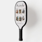 Besties Beste Vrienden Gepersonaliseerde Gift Foto Pickleball Paddle (Links)