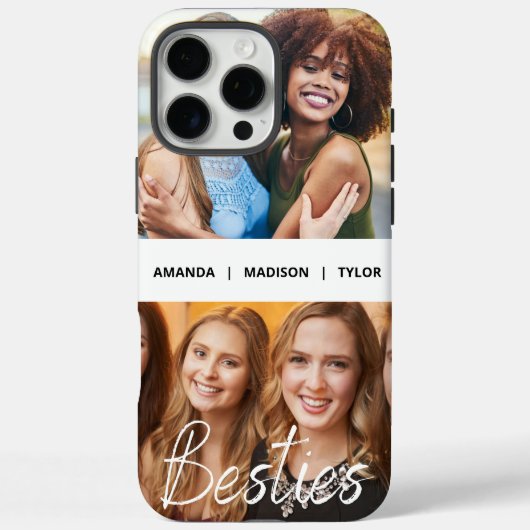 Besties | Beste Vrienden Gepersonaliseerde Namen F Case-Mate iPhone Case (Achterkant)