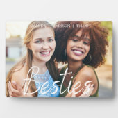 Besties | Beste Vrienden Gepersonaliseerde Namen F Fotoplaat (voorkant)