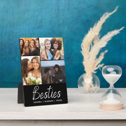 Besties | Beste Vrienden Gepersonaliseerde Namen F Fotoplaat (Zijkant)