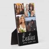 Besties | Beste Vrienden Gepersonaliseerde Namen F Fotoplaat (Zijkant)