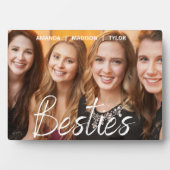 Besties | Beste Vrienden Gepersonaliseerde Namen F Fotoplaat (voorkant)