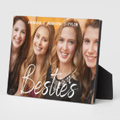 Besties | Beste Vrienden Gepersonaliseerde Namen F Fotoplaat (Zijkant)