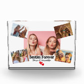 Besties, BFF,5 Aangepaste foto's, Modern, Schattig Fotoblokken (Voorkant)
