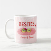 Besties bff beste vriend grappige unieke custom mo koffiemok (Links)