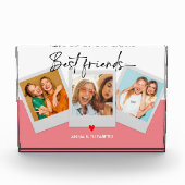 Besties BFF Foto Collage Aangepast cadeauhart (Voorkant)