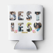 Besties BFF Friends Forever 8 Foto Afbeelding Blikjeskoeler (Achterkant)