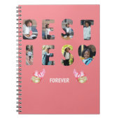Besties BFF Friends Forever 8 Foto Afbeelding Noti Notitieboek (Voorkant)