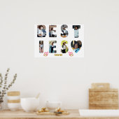 Besties BFF Friends Forever 8 Foto Afbeelding Poster (Keuken)