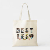 Besties BFF Friends Forever 8 Foto Afbeelding Tote Bag (Achterkant)