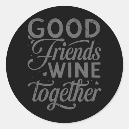 Besties BFF Heart Beste vrienden Bestie Ronde Sticker (Voorkant)