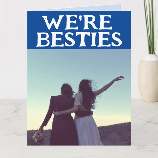 BESTIES BFF LIKE LUCY & ETHEL HELLO GREETING CARD KAART (Voorkant)