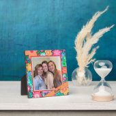 Besties Bloemen Whimsical Foto Gepersonaliseerd Fotoplaat (Insitu)