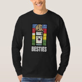Besties Cookie en Milk Lover Food Pun BestVriend T-shirt (Voorkant)