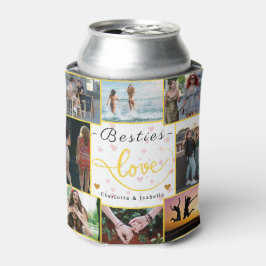 Besties Cooler met Namen & 8-Foto Collage Gift,