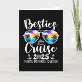 Besties Cruise 2025 Matching Friends Group Cruisin Kaart (Voorkant)