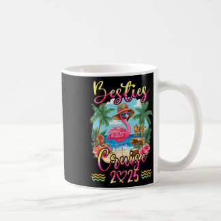 Besties Cruise 2025 Tie Dye Flamingo Cruise Squad Koffiemok