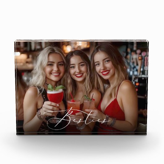 Besties Custom Beste vrienden Fotoblokken (Voorkant)