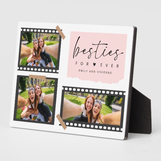 Besties Custom Collage Foto Fotoplaat (Zijkant)