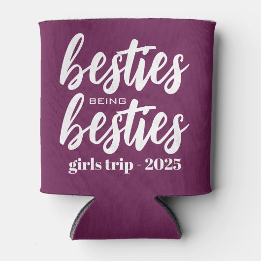 Besties die speciaal zijn aangepast blikjeskoeler (Voorkant)